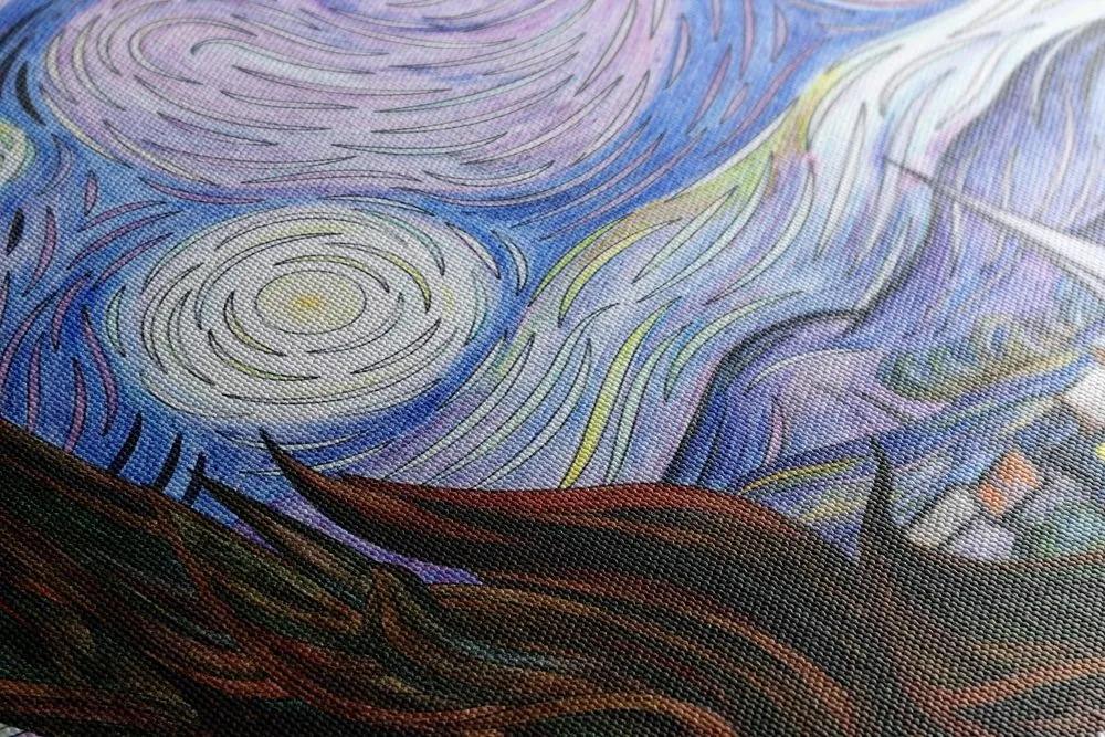 Obraz reprodukcia Hviezdna noc - Vincent van Gogh - 90x60