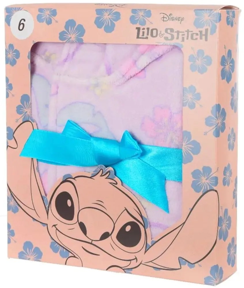 Dievčenský župan s kapucňou Lilo &amp; Stitch, EU 98 Fialová