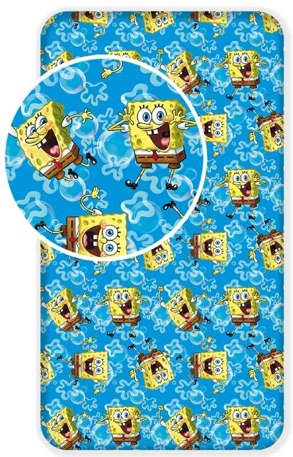 Plachta Sponge Bob 01 90x200 cm 100% bavlna Jerry Fabrics