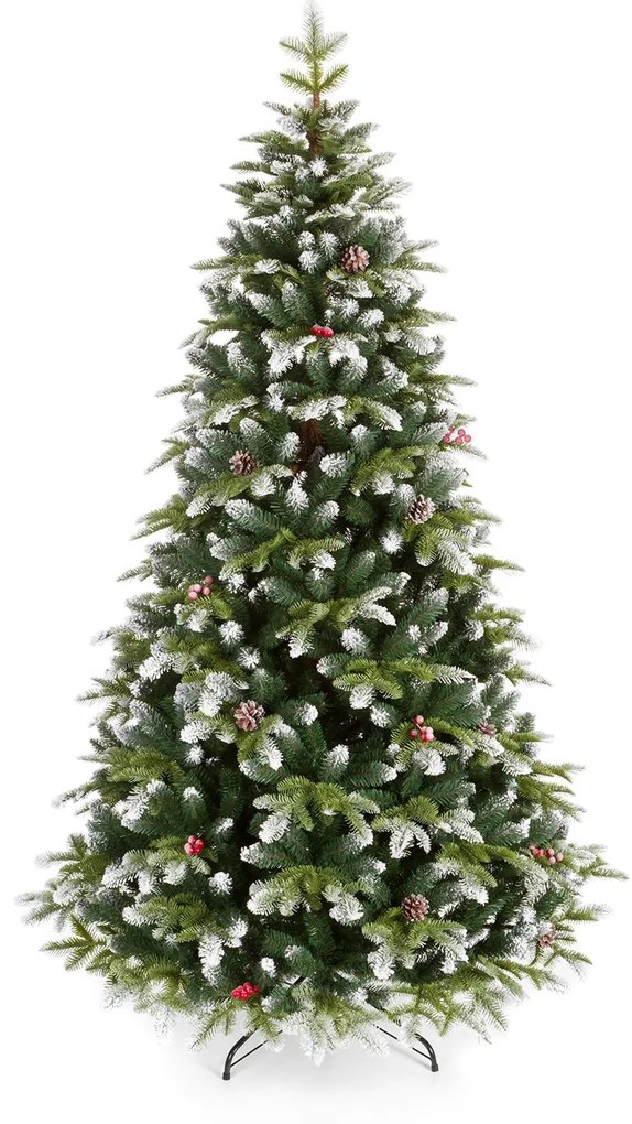 Umelý vianočný stromček 3D Jedľa Zasnežená 120cm