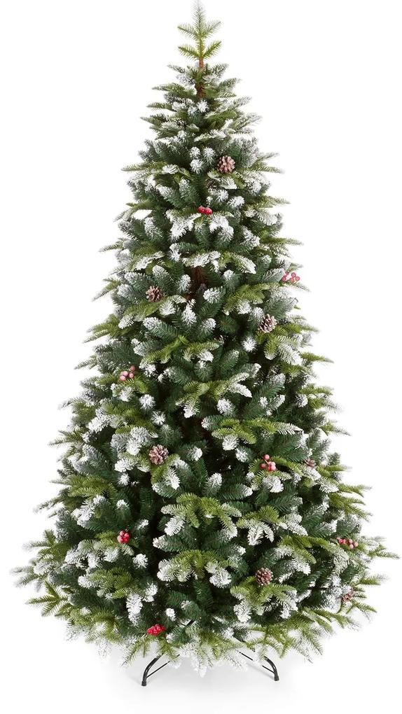 Umelý vianočný stromček 3D Jedľa Zasnežená 180cm