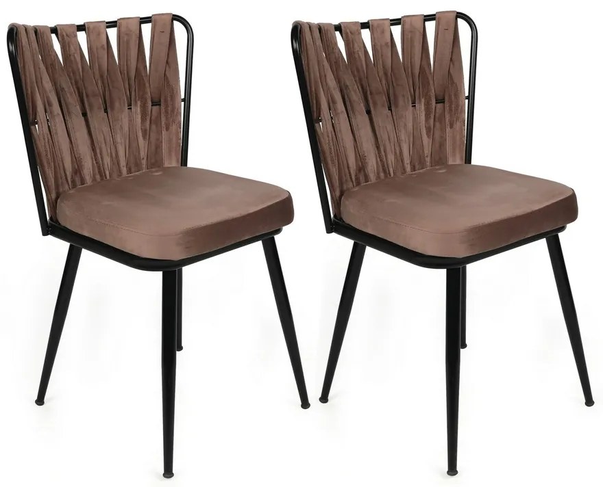Sada jedálenských stoličiek Kusakli Light Brown, 4ks