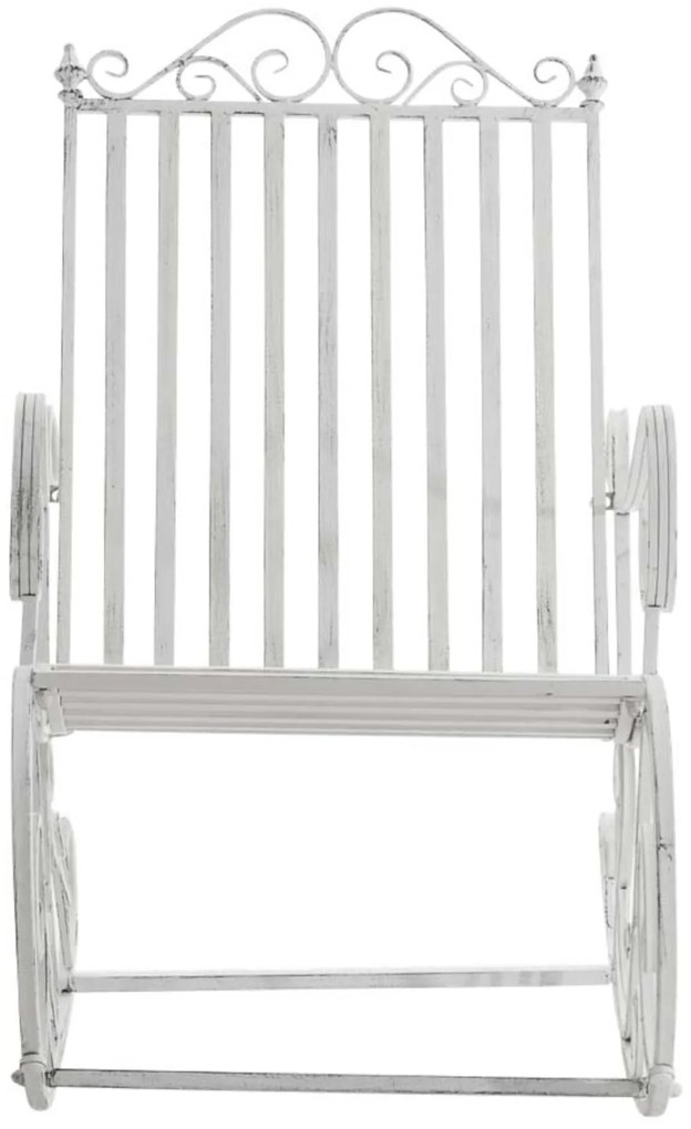 Kovové hojdacie kreslo Smile (SET 2 ks) - Biela antik