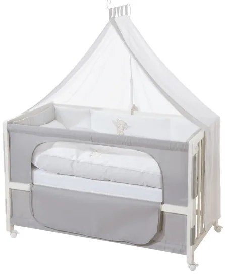 roba Detská postieľka Room Bed, 60 x 120 cm (Medveď lámač sŕdc, biela) (100341028)