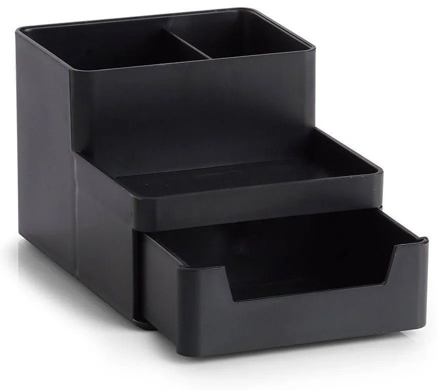Zeller Present Plastový organizér na písacie a kancelárske potreby, UNTENSIL, čierny
