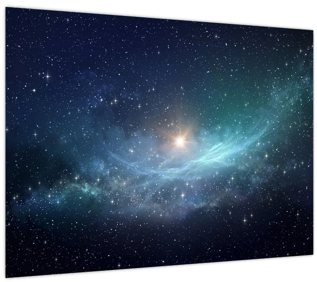 Obraz - Hviezdy a hmlovina (70x50 cm)