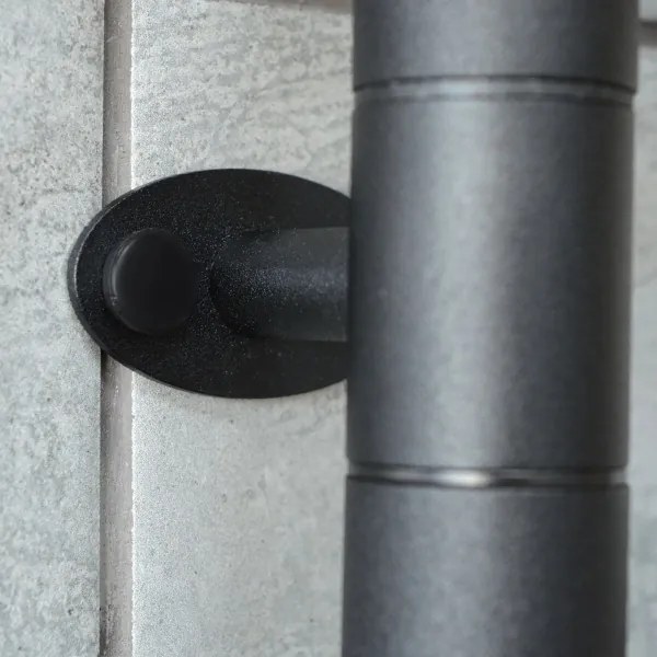 Elektrický otočný sušiak na uteráky FOUETTE 128W/230V 64,6 cm IP44 čierny