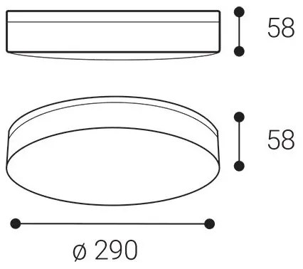 LED2 - LED svietidlo do kúpeľne YPSO LED/22W/230V 3000/4000K IP54 priemer 29 cm biele