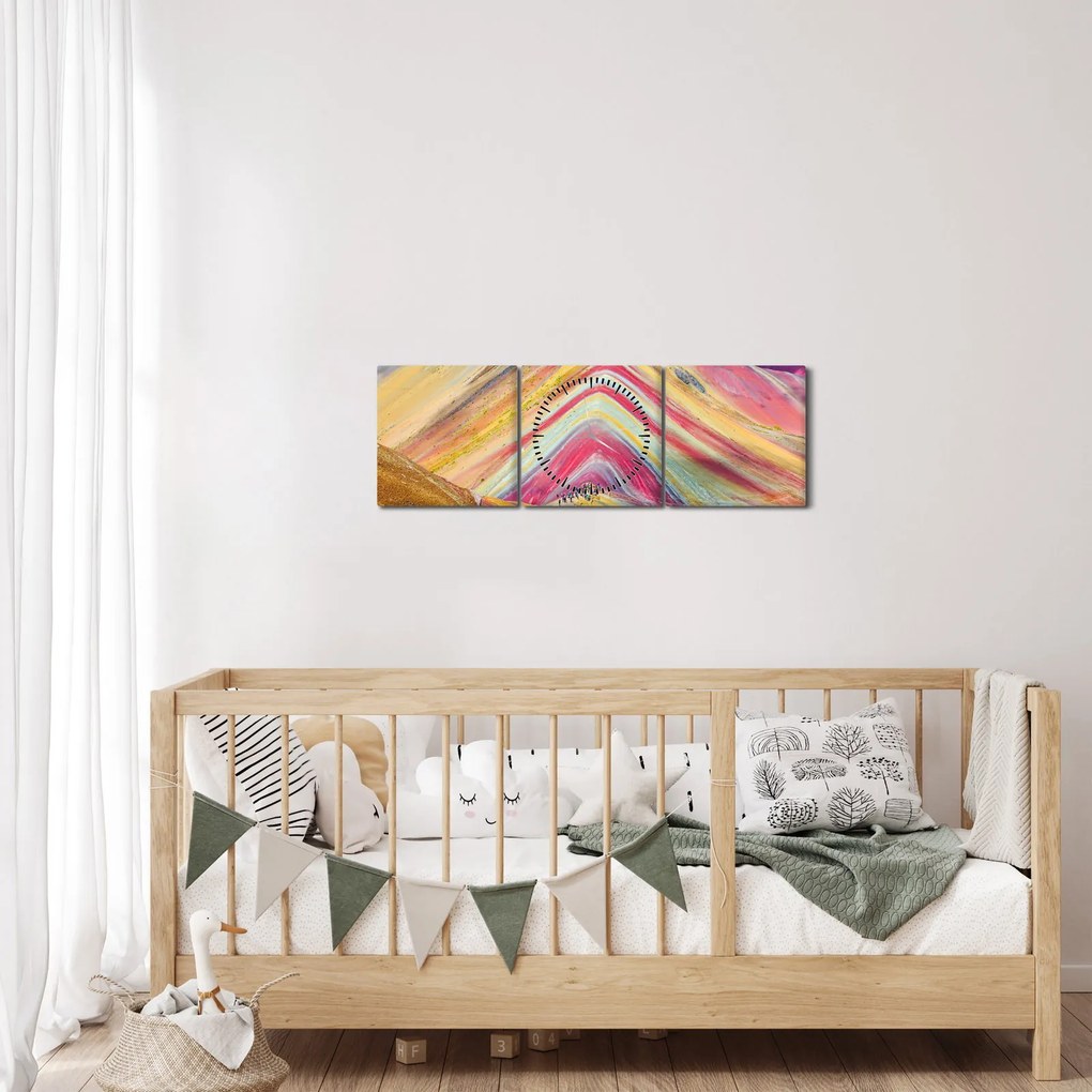 Obraz - Peru, Peru (s hodinami) (90x30 cm)