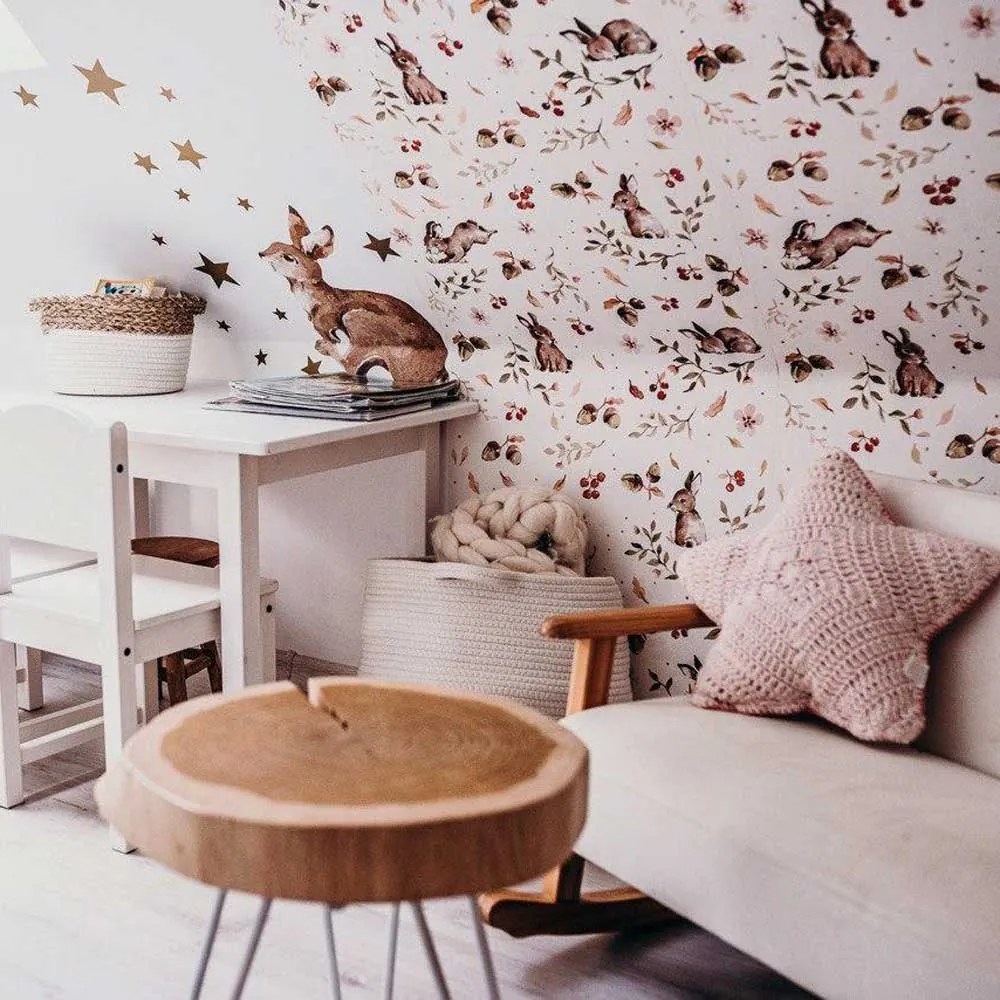 Tapeta šťastní králiky 280x50 cm