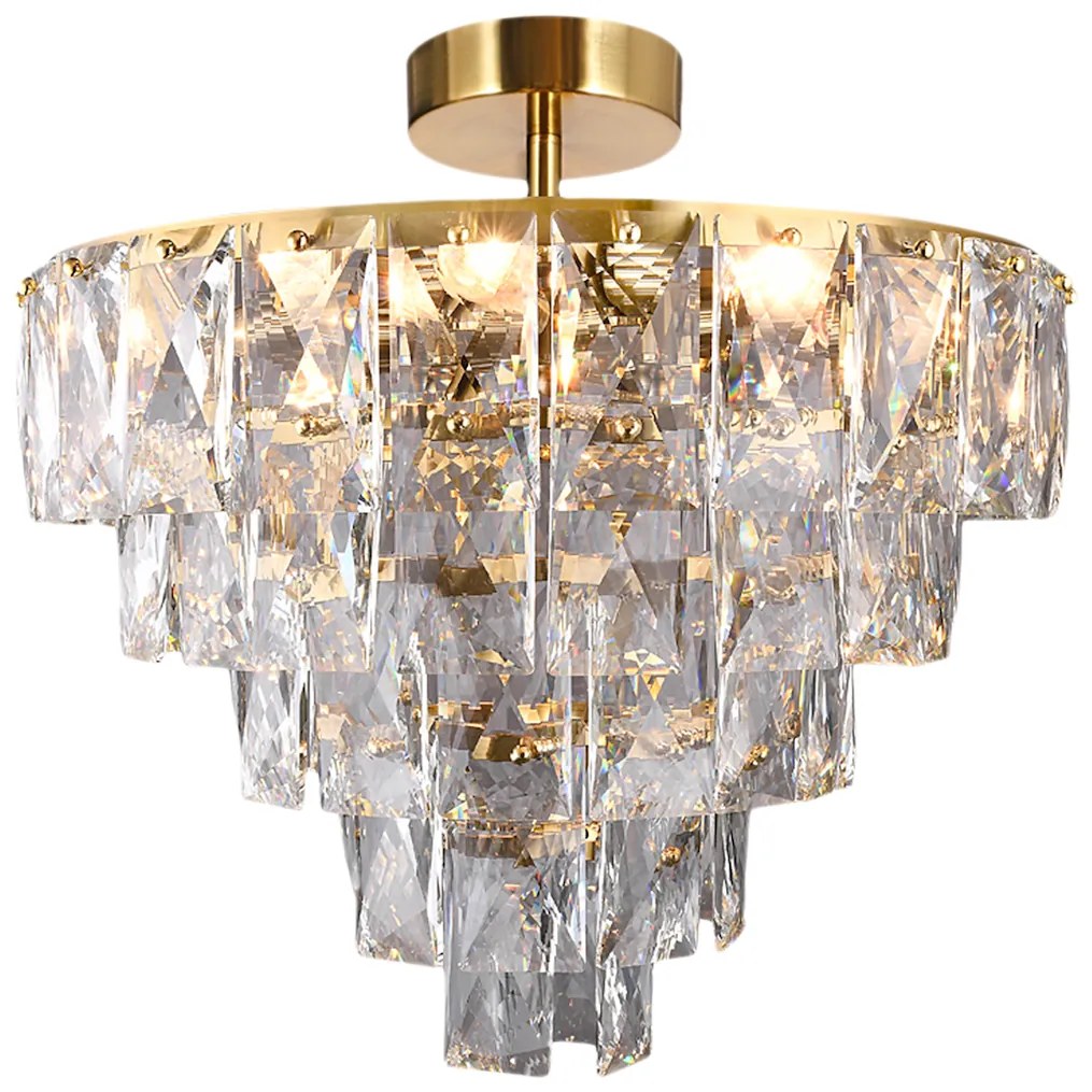 Luster Chelsea II, 1x krištáľové tienidlo, (fi 50cm), g