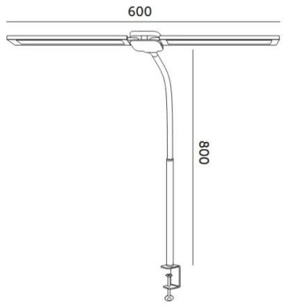 LED stmievateľná stolná lampa USB TENUIX DUO LED/14W/5V 3000-6000K čierna