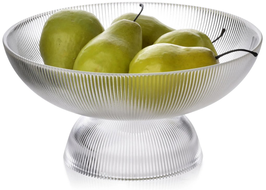 Skleněná mísa RIBBING 1,8 L transparentní