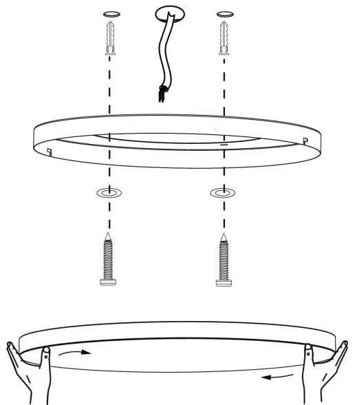Eglo 900055 - LED RGBW Stmievateľné stropné svietidlo TURCONA-Z LED/22,4W/230V