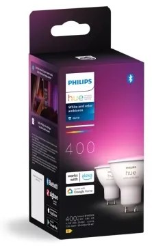 SADA 2x LED RGBW Stmievateľná žiarovka Philips Hue WACA GU10/4,2W/230V 2000-6500K