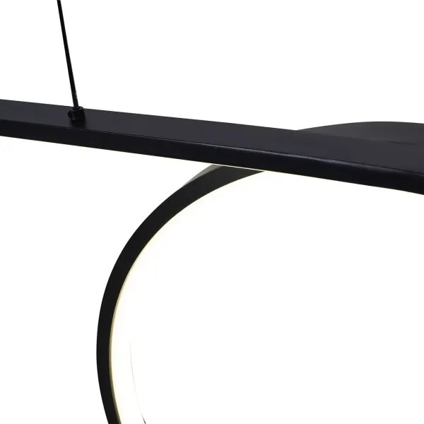 LED závesný luster na lanku ODETTA LED/42W/230V 4000K čierna