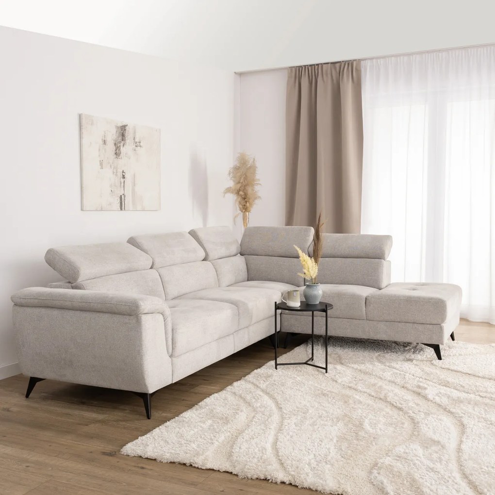 Pohovka Randers grey pravostranná