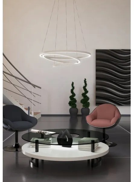 Eglo 900478 - LED Stmievateľný luster na lanku LOBINERO-Z LED/43,2W/230V biela