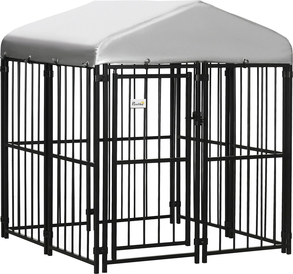 PawHut Oplotenie pre Malé a Stredné Psy, Psia Búda pre Psy a Kurčatá so Strechou, 122x122x138cm | Aosom