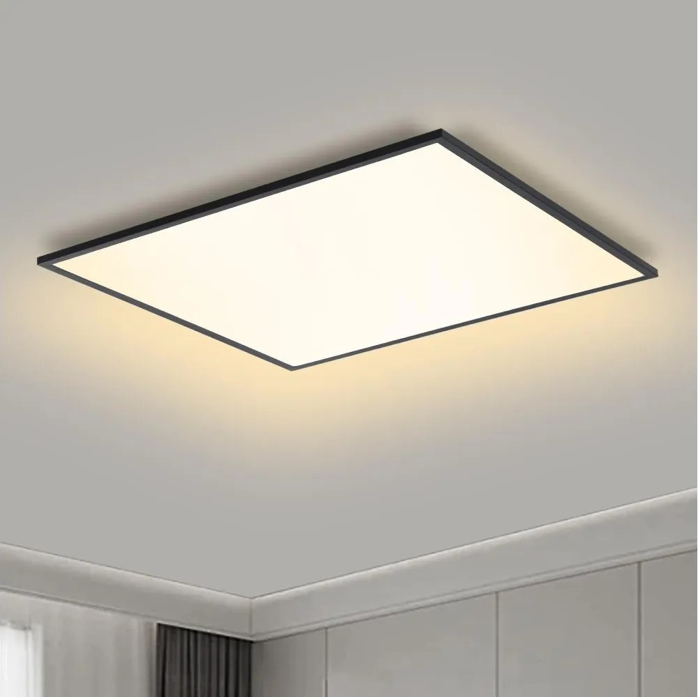 Brilagi - LED stmievateľné svietidlo SLIMFRAME LED/58W/230V 60x60 cm čierna + diaľkový ovládač