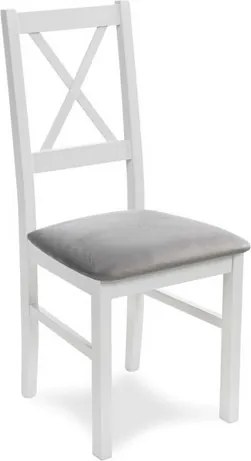OVN stolička DK 11 bielo/šedá