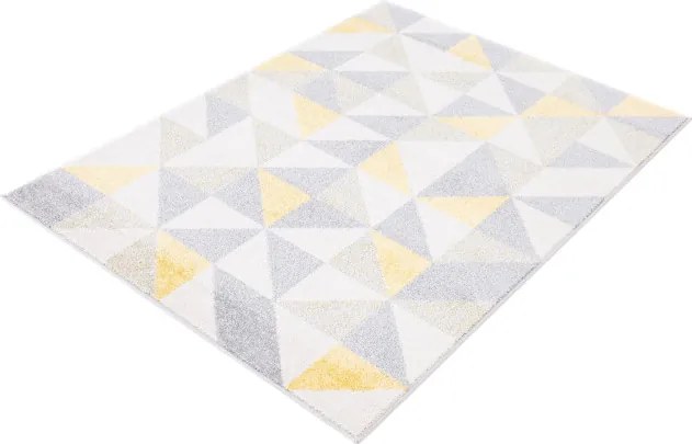Koberec Agnella Funky Top Super Trojuholníky svetlosivý