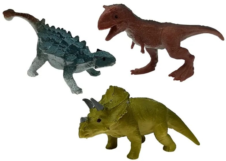 LEAN TOYS Transportná súprava nákladných vozidiel a dinosaurov - zelená