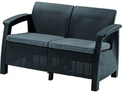 Pohovka COFRU LOVE SEAT - antracit