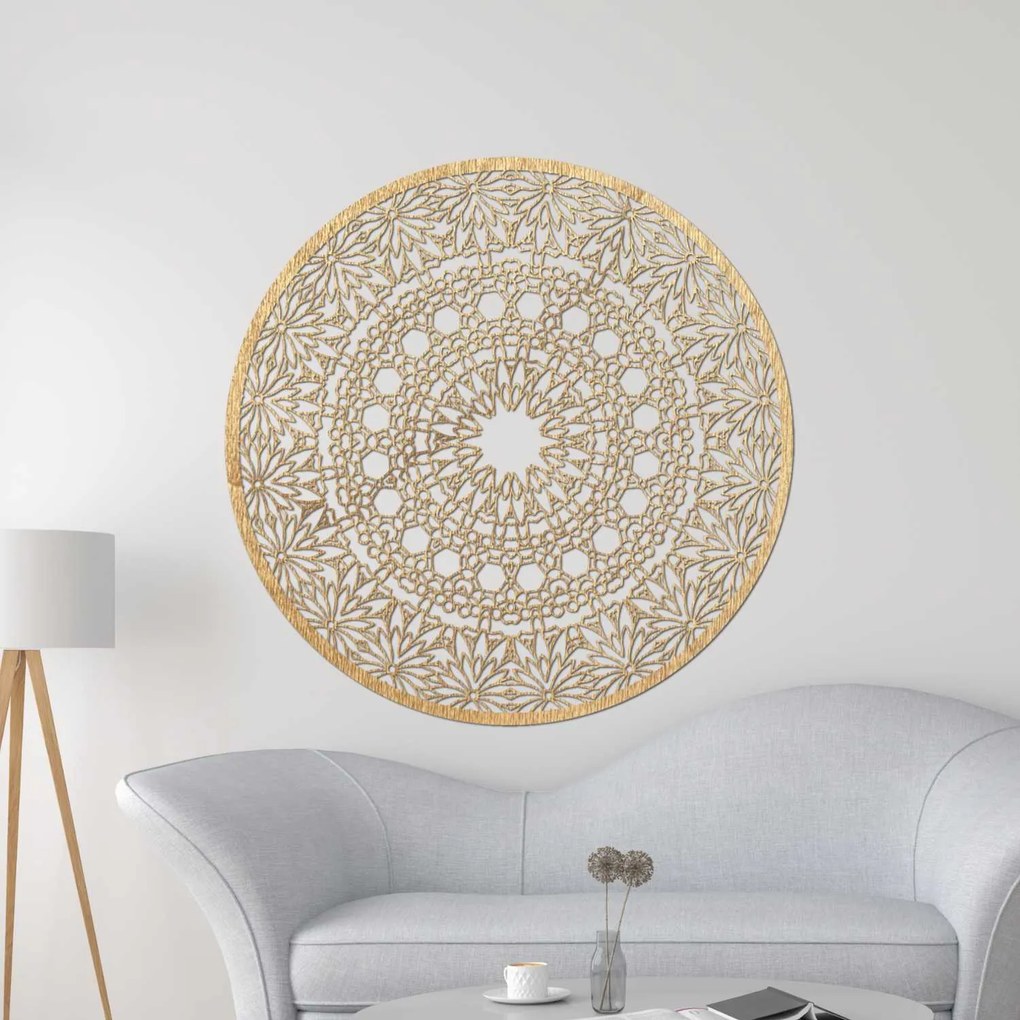 SENTOP | Luxusná drevená mandala na stenu | dekorácia pre moderný interiér | SENTOP PR0342