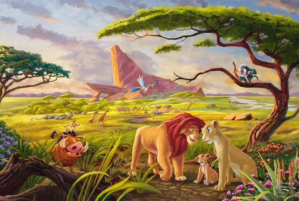 Schmidt Puzzle THOMAS KINKADE Leví kráľ (Disney) 200 dielikov