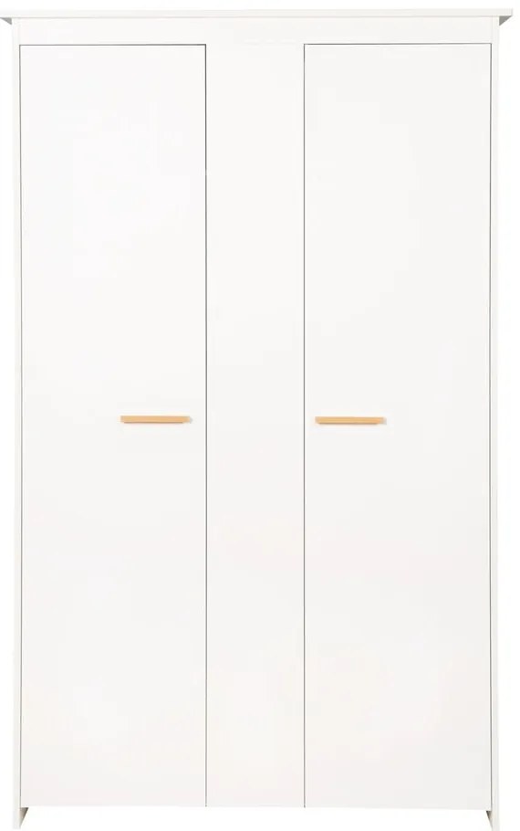 Biela detská šatníková skriňa 119x190x52 cm Anton – Roba