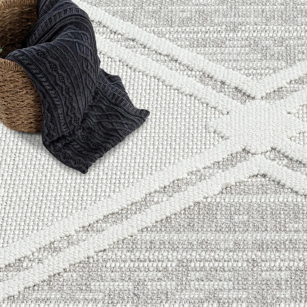 Dekorstudio Moderný okrúhly koberec LINDO 8853 - béžový Priemer koberca: 120cm