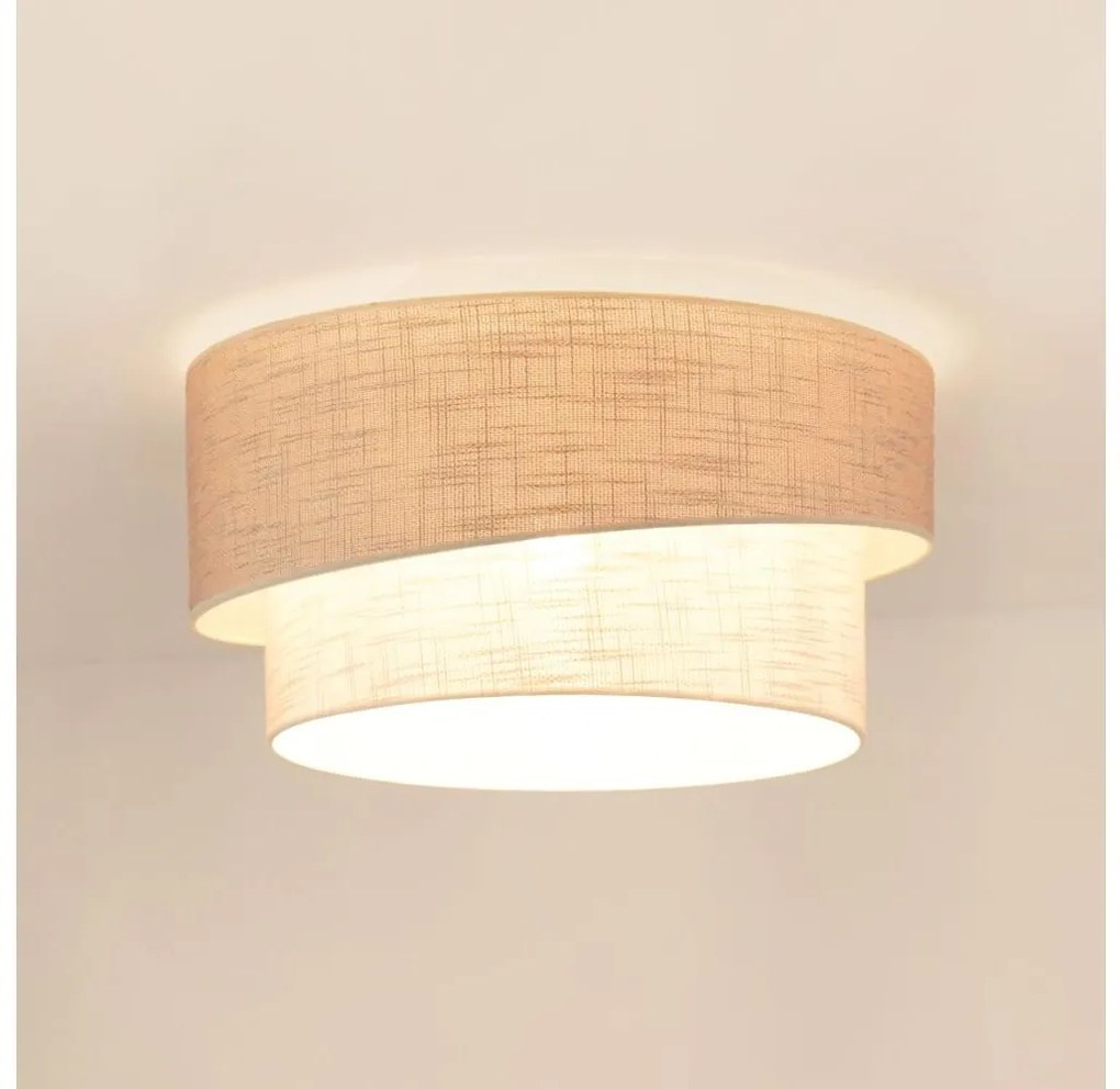 Brilagi - Stropné svietidlo DOVER SHINE 1xE27/15W/230V pr. 50 cm šedá/krémová