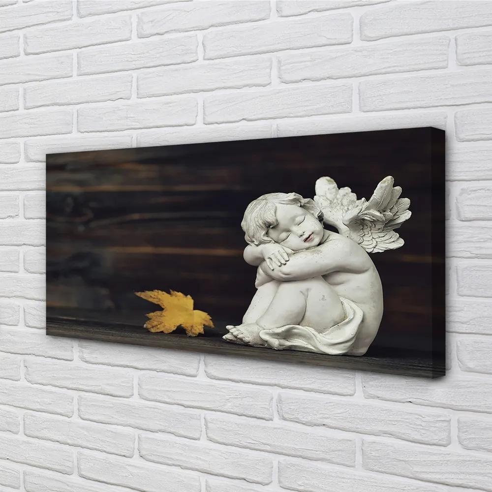 Obraz na plátne Spacie angel listy board 125x50 cm