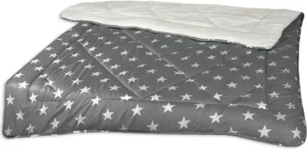 Zimná prikrývka Hviezdy 140x200 cm, antracitová%