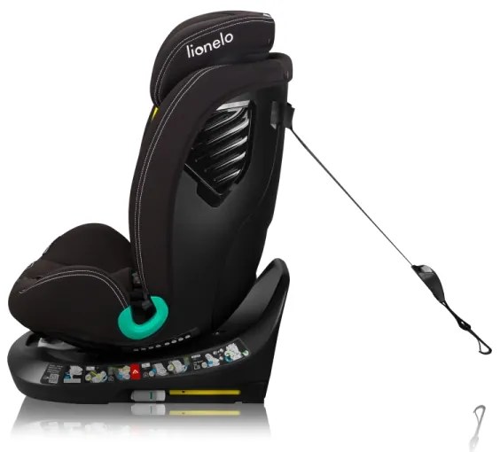 Lionelo otočná autosedačka s bázou BASTIAAN ONE i-Size 40-150 cm čierny karbón