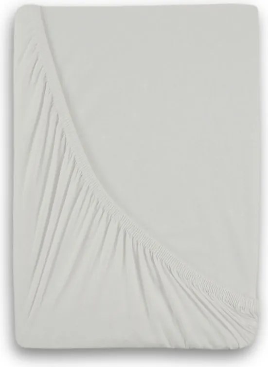 Kvalitex Luxusné bavlnené JERSEY prestieradlo s lycrou 90x200 cm - biela