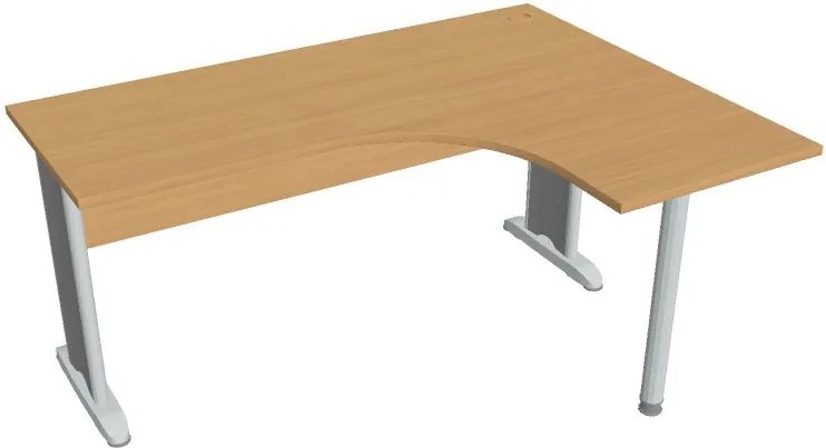 Rohový písací stôl SELECT, ľavý, dezén buk