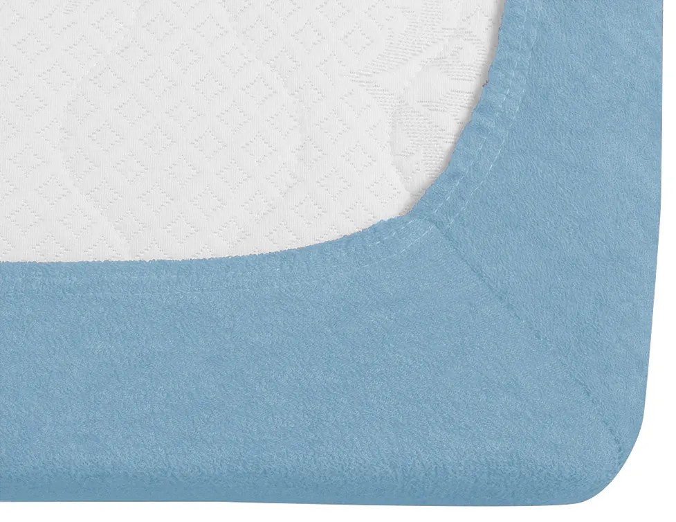 Froté plachta EXCLUSIVE svetlomodra 180x200 cm