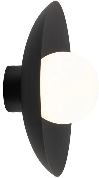 Nástenné svietidlo SLATE 1xG9/8W/230V pr. 28 cm čierna