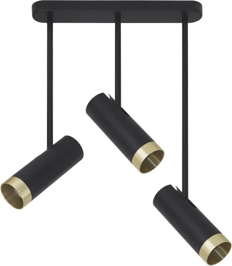 Bodové svietidlo PORTO 3xGU10/10W/230V čierna