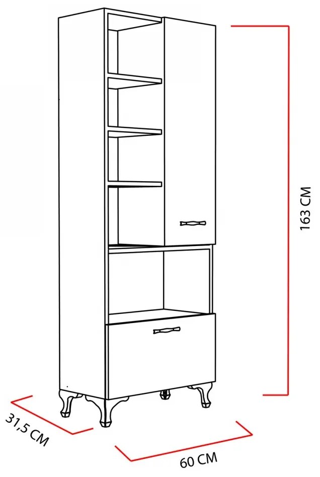 Komoda Sezen 60 cm biela