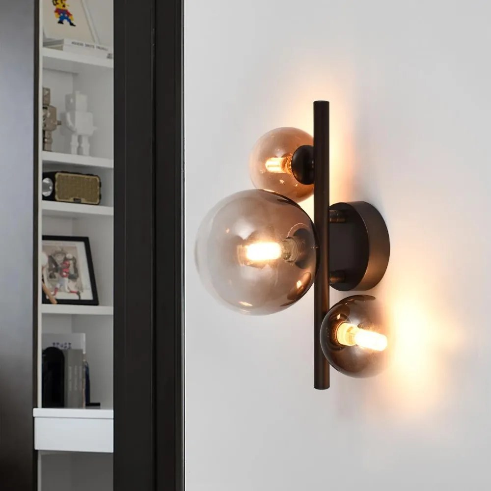 Brilagi - LED nástenné svietidlo MILLA 3xG9/3W/230V hnedá/dymovo-hnedá