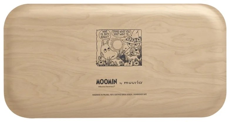 Podnos Moomin In the garden 43x22cm