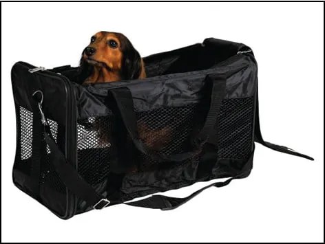 Čierna prepravná taška pre domáceho miláčika 27x46,5 cm Trixie – Plaček Pet Products