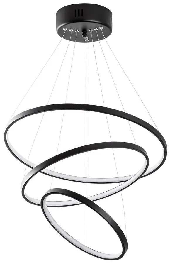 Čierne LED závesné svietidlo ø 50 cm Simit – Opviq lights