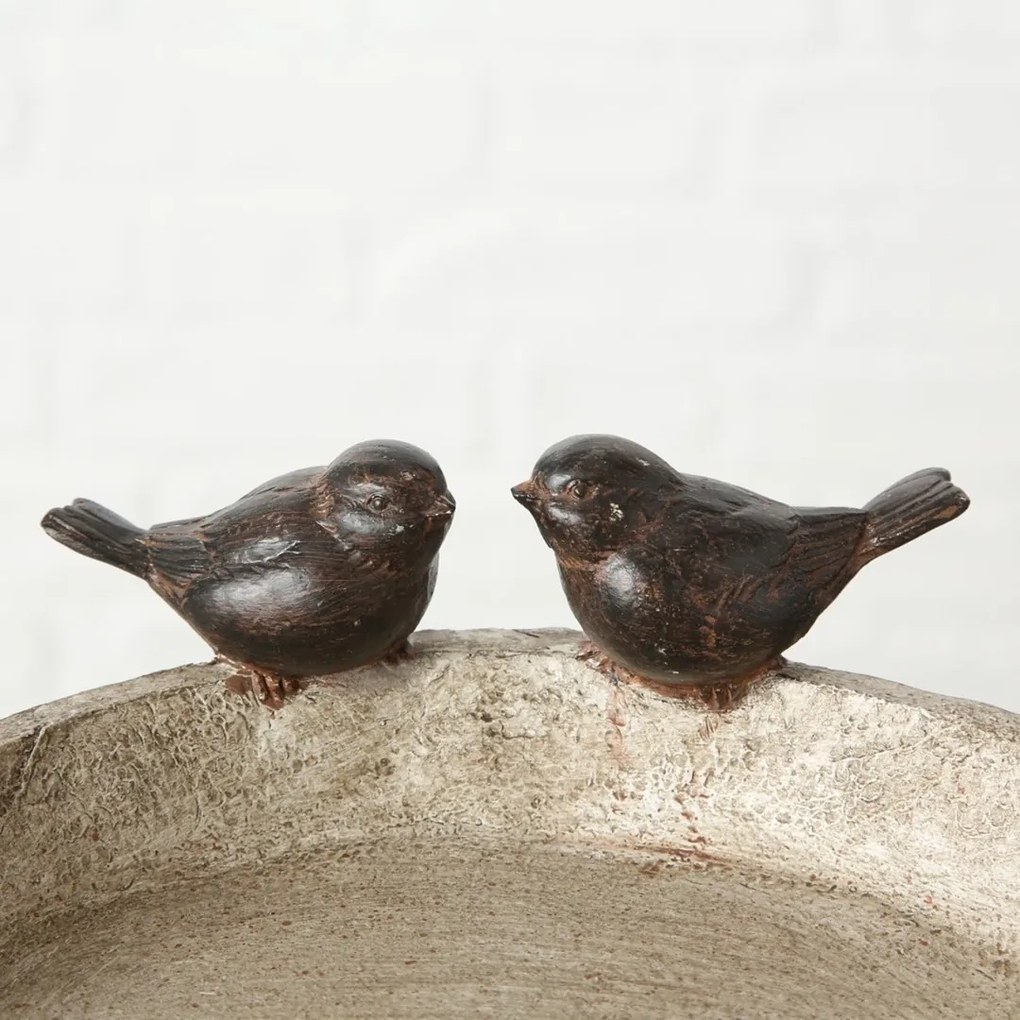 Napájadlo pre vtáky Birds Lubin, 6x21 cm, polyresín, béžová