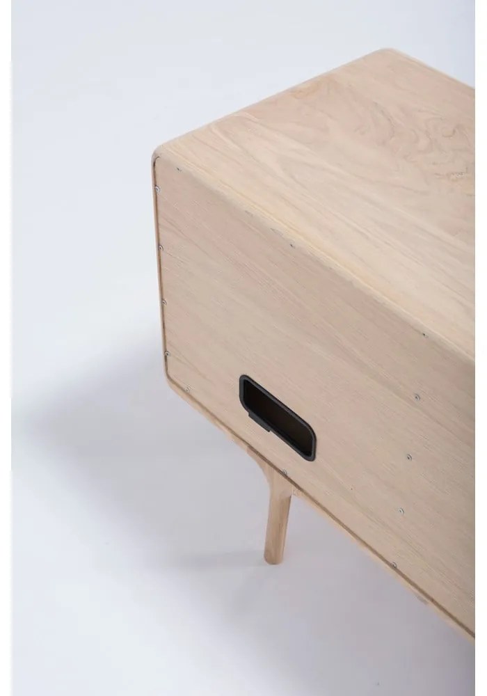 TV komoda z masívneho dubového dreva Gazzda Fawn Natural