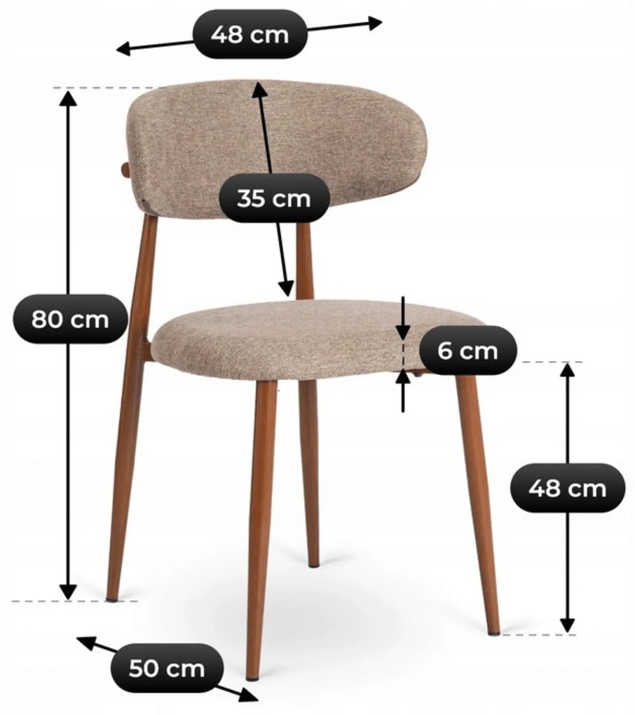 PROXIMA.store - Jedálenska stolička FLAVIO FARBA: sivá