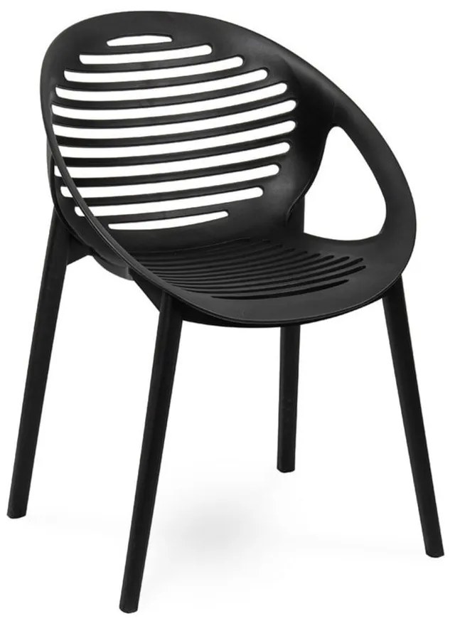 Čierne záhradné kreslo Bonami Essentials Joanna